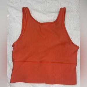 lululemon crop top size 6 in a burnt orange barely worn